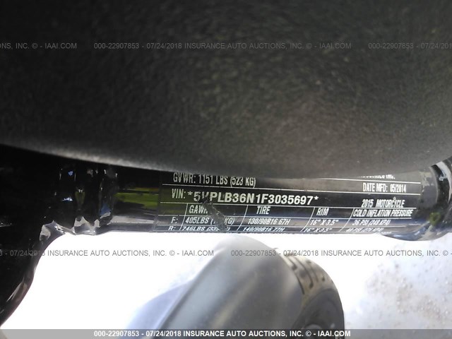 5VPLB36N1F3035697 - 2015 VICTORY MOTORCYCLES GUNNER Boz foto 10