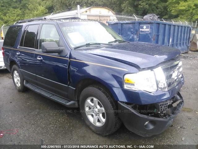 1FMJU1G54CEF57285 - 2012 FORD EXPEDITION XL BLUE photo 1