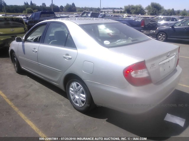 4T1BE32K62U549669 - 2002 TOYOTA CAMRY LE/XLE/SE 灰色 照片 3