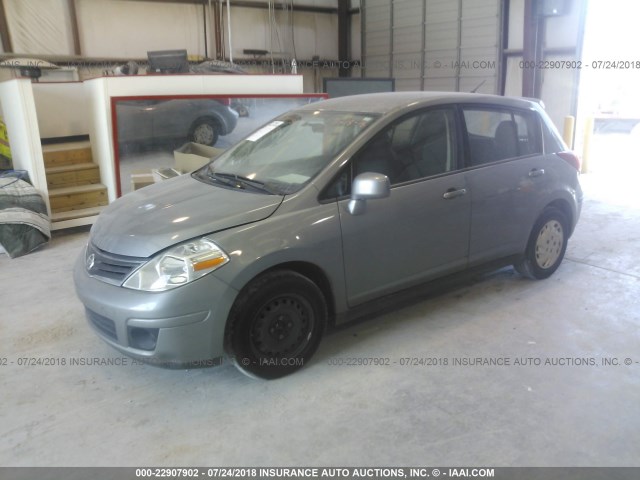 3N1BC1CP7CK252813 - 2012 NISSAN VERSA S/SL GRAY photo 2