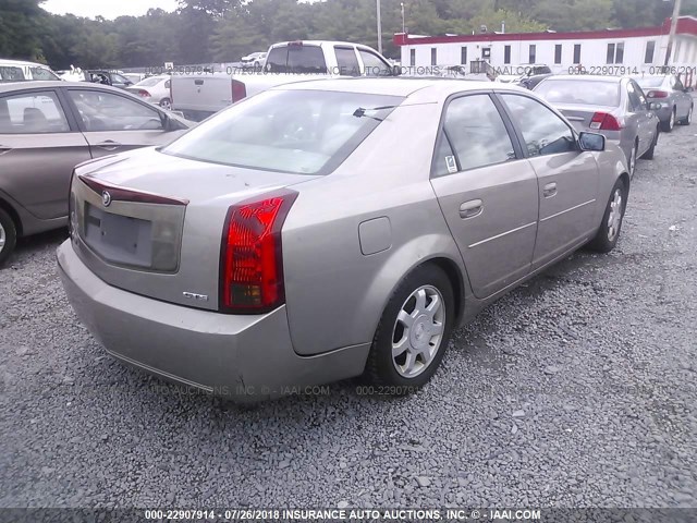 1G6DM57N030162870 - 2003 CADILLAC CTS BEIGE photo 4
