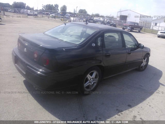 2G1WP551449366956 - 2004 CHEVROLET IMPALA SS BLACK photo 4