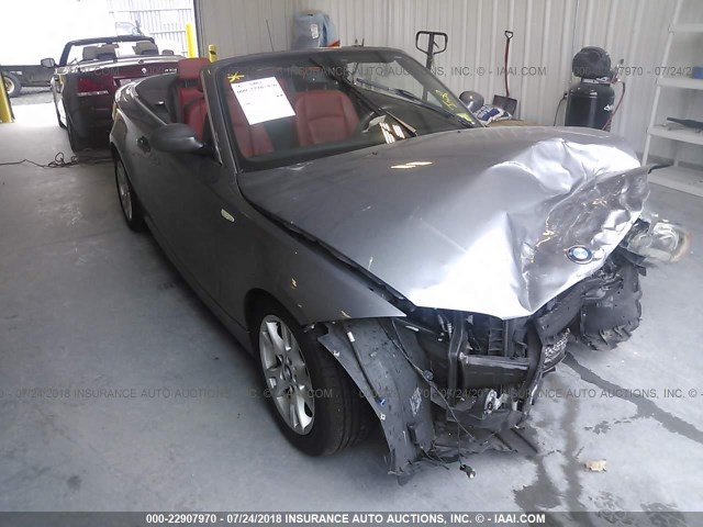 WBAUN13509VH81571 - 2009 BMW 128 I GRAY photo 1