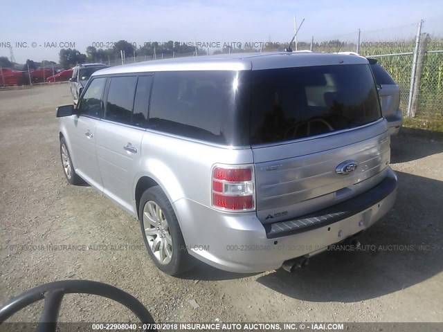 2FMHK6DCXBBD04020 - 2011 FORD FLEX LIMITED SILVER photo 3