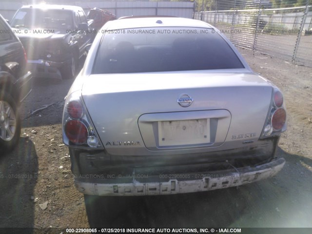 1N4BL11E26N343264 - 2006 NISSAN ALTIMA SE/SL/SE-R SILVER photo 6