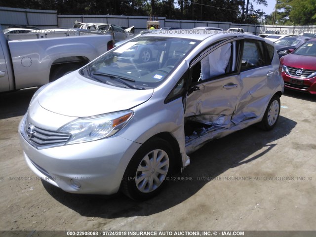 3N1CE2CP0FL397999 - 2015 NISSAN VERSA NOTE S/S PLUS/SV/SL/SR SILVER photo 2