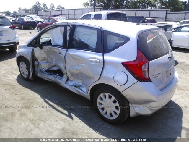 3N1CE2CP0FL397999 - 2015 NISSAN VERSA NOTE S/S PLUS/SV/SL/SR SILVER photo 3