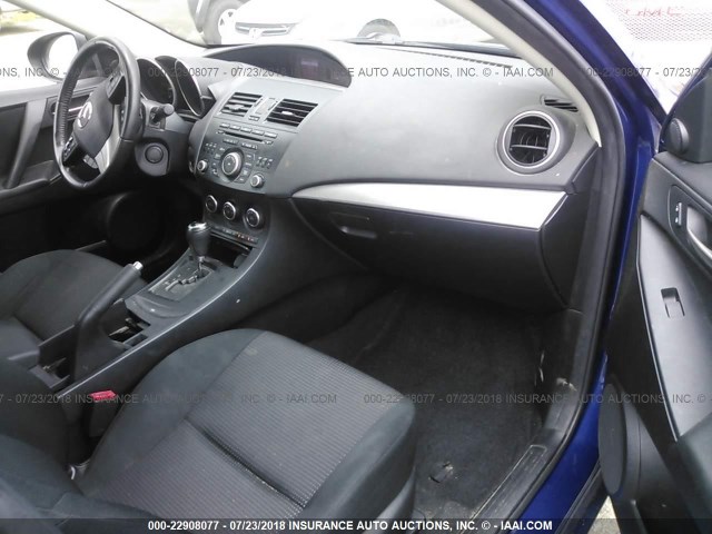 JM1BL1L74D1766778 - 2013 MAZDA 3 I Dark Blue photo 5