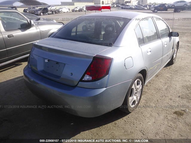 1G8AL52F43Z145790 - 2003 SATURN ION LEVEL 3 Light Blue photo 4