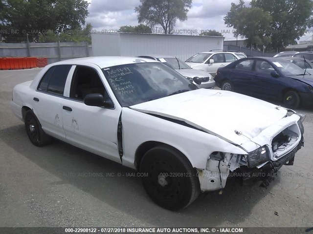 2FAFP71W83X205644 - 2003 FORD CROWN VICTORIA POLICE INTERCEPTOR WHITE photo 1