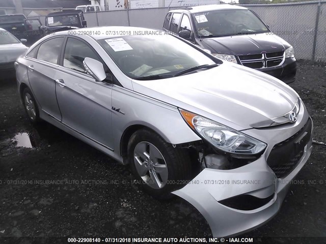 KMHEC4A41CA035906 - 2012 HYUNDAI SONATA HYBRID SILVER photo 1