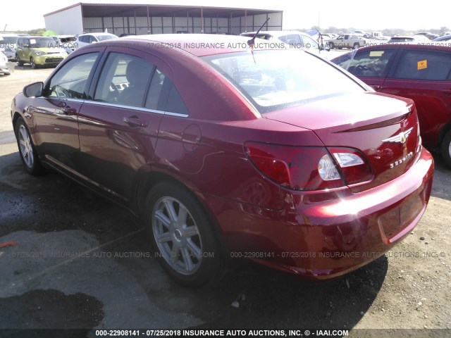 1C3LC56R77N607408 - 2007 CHRYSLER SEBRING TOURING RED photo 3