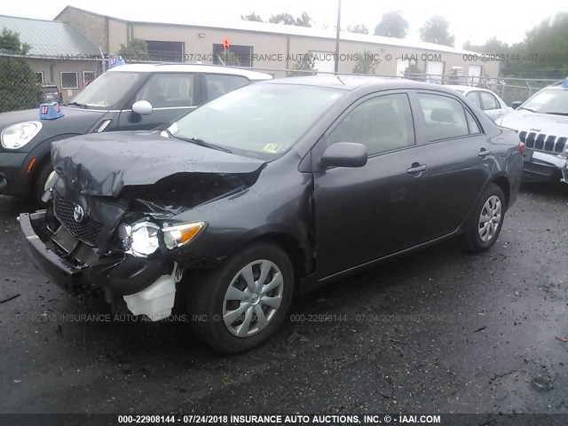 JTDBL40E89J014514 - 2009 TOYOTA COROLLA LE/XLE GRAY photo 2