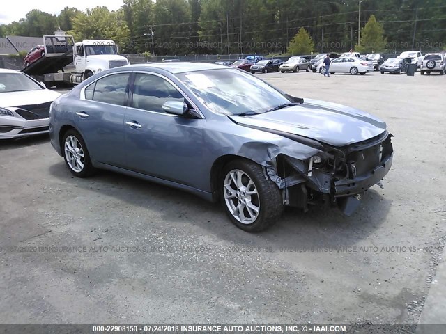 1N4AA5AP3CC814940 - 2012 NISSAN MAXIMA S/SV BLUE photo 1