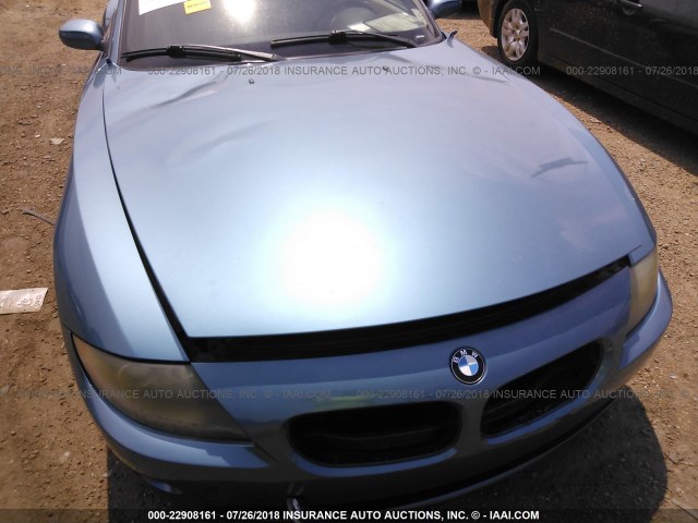 4USBT33444LS48637 - 2004 BMW Z4 2.5 BLUE photo 6