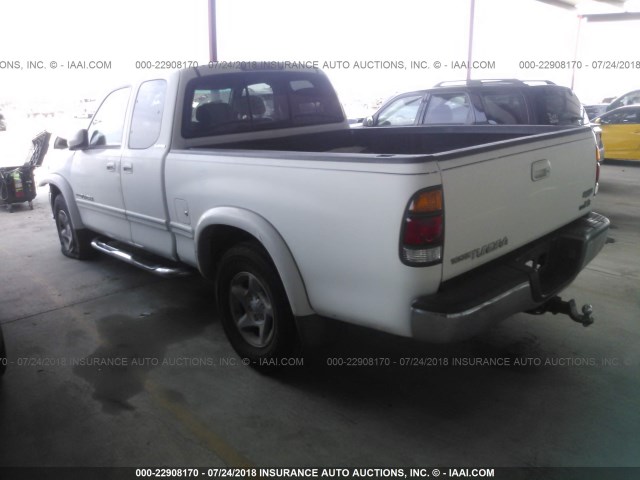 5TBRT38192S258717 - 2002 TOYOTA TUNDRA ACCESS CAB LIMITED WHITE photo 3