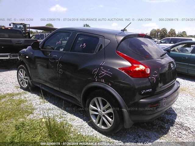 JN8AF5MV1DT217118 - 2013 NISSAN JUKE S/SV/SL BLACK photo 3
