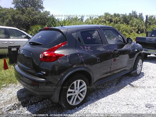 JN8AF5MV1DT217118 - 2013 NISSAN JUKE S/SV/SL BLACK photo 4