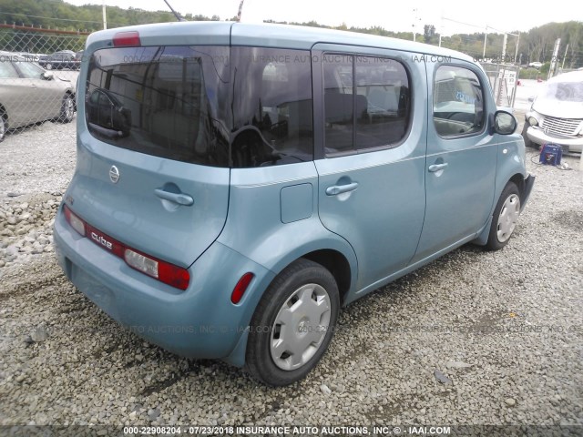 JN8AZ2KR2BT214043 - 2011 NISSAN CUBE S/SL/KROM BLUE photo 4