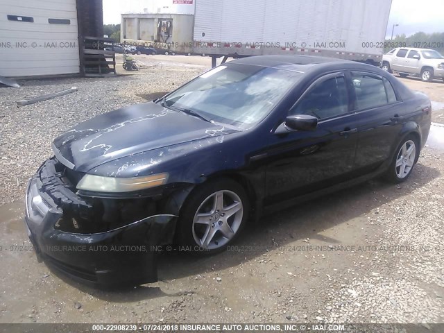 19UUA66264A008728 - 2004 ACURA TL BLACK photo 2