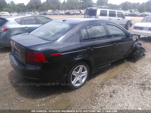 19UUA66264A008728 - 2004 ACURA TL BLACK photo 4