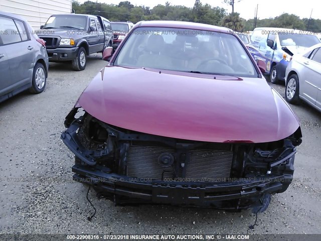 KNAGH4A85A5454068 - 2010 KIA OPTIMA EX/SX BURGUNDY photo 6