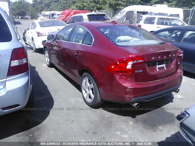 YV1622FS3C2082396 - 2012 VOLVO S60 T5 RED photo 3