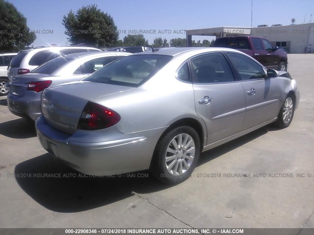 2G4WE587871109178 - 2007 BUICK LACROSSE CXS SILVER photo 4