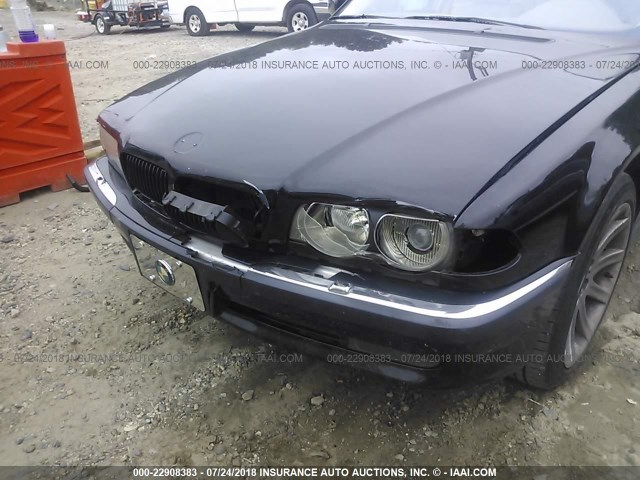 WBAGH83471DP21251 - 2001 BMW 740 IL BLACK photo 6