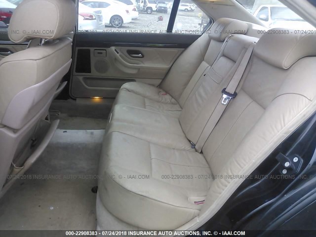 WBAGH83471DP21251 - 2001 BMW 740 IL BLACK photo 8