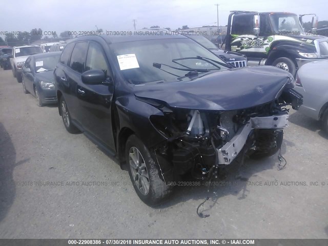 5N1AR2MM0EC694998 - 2014 NISSAN PATHFINDER S/SV/SL/PLATINUM GRAY photo 1