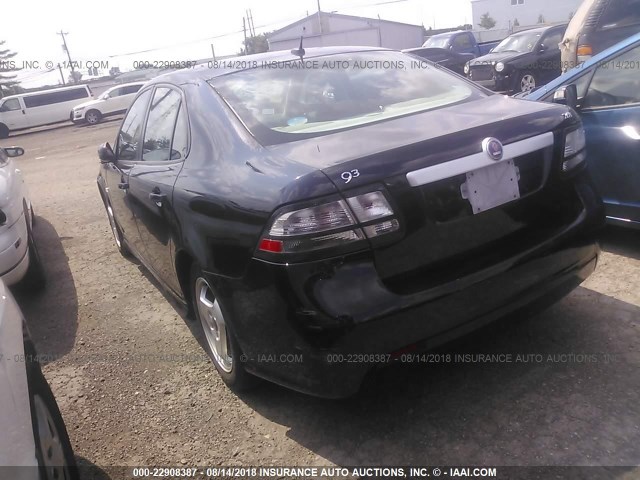 YS3FB49Y581124557 - 2008 SAAB 9-3 2.0T BLACK photo 3