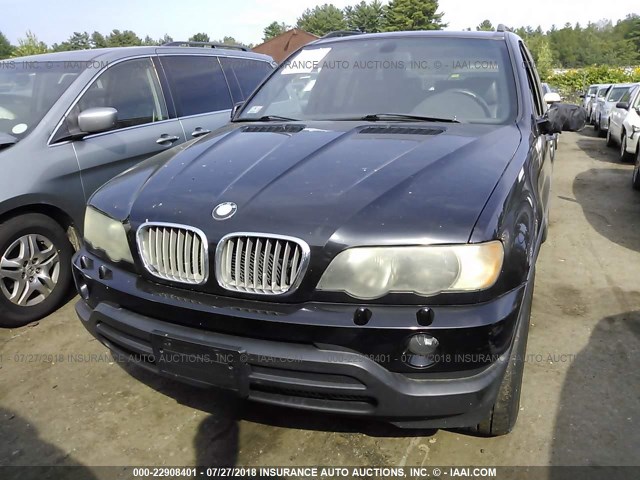5UXFB33563LH49418 - 2003 BMW X5 4.4I BLACK photo 6