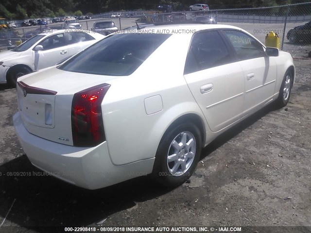 1G6DM57T160130741 - 2006 CADILLAC CTS WHITE photo 4
