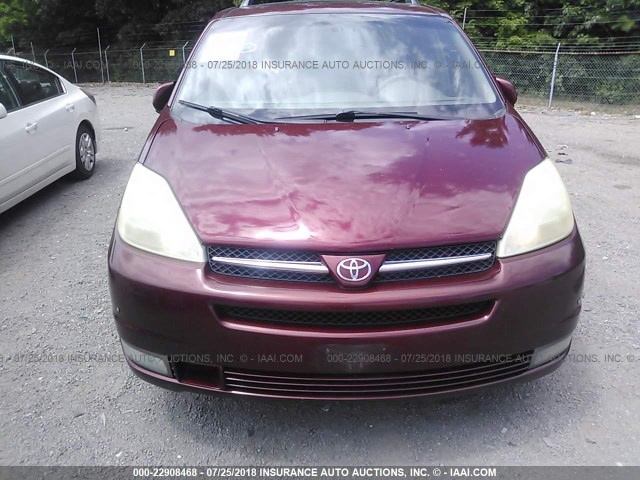 5TDBA22C15S038172 - 2005 TOYOTA SIENNA XLE/XLE LIMITED MAROON photo 6