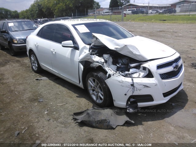 1G11D5SR5DF124195 - 2013 CHEVROLET MALIBU 1LT WHITE photo 1