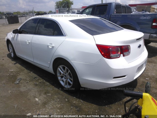 1G11D5SR5DF124195 - 2013 CHEVROLET MALIBU 1LT WHITE photo 3