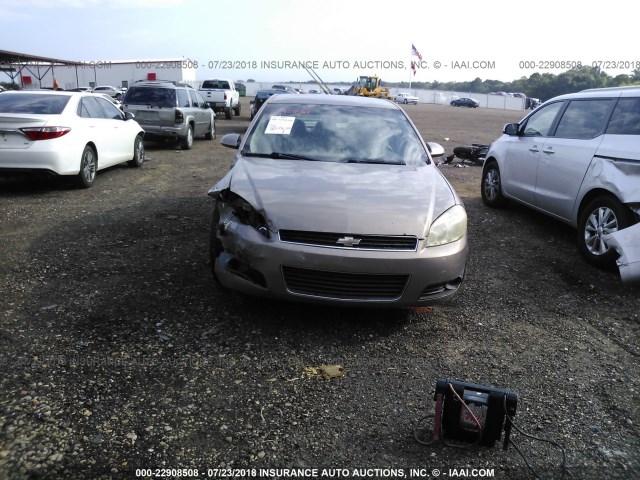 2G1WC581469276992 - 2006 CHEVROLET IMPALA LT GOLD photo 6