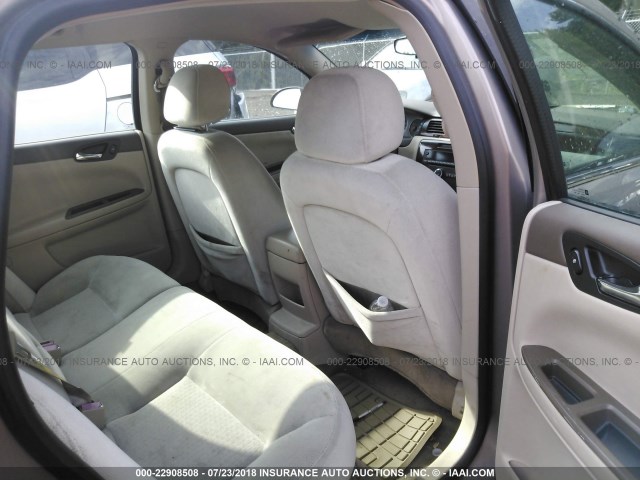 2G1WC581469276992 - 2006 CHEVROLET IMPALA LT GOLD photo 8