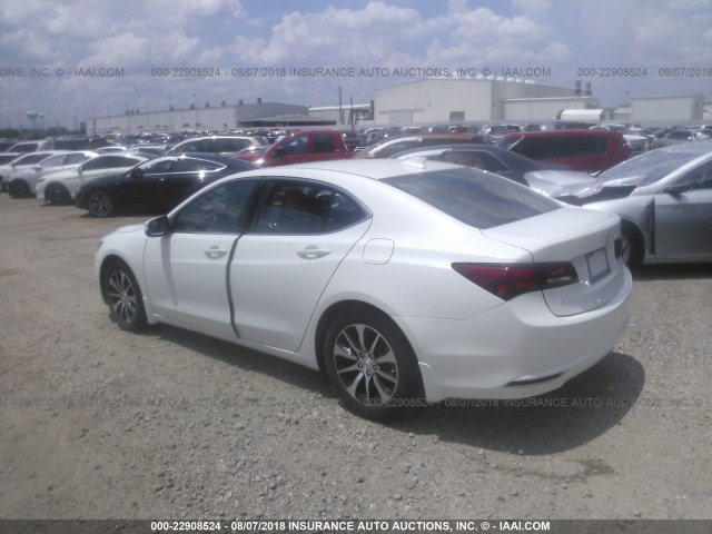 19UUB1F53FA010191 - 2015 ACURA TLX TECH WHITE photo 3