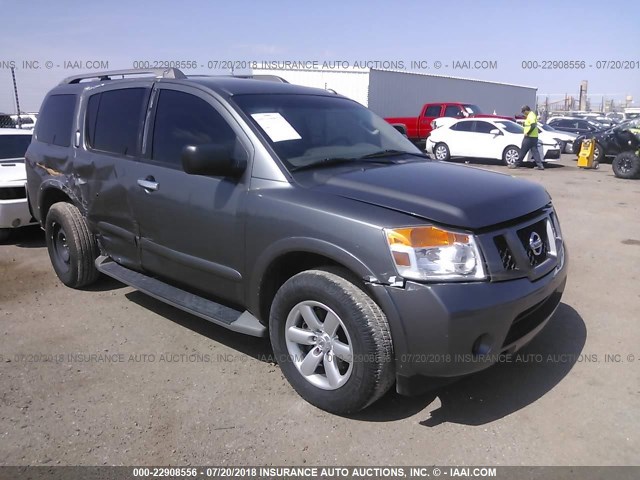 5N1AA0ND0FN605141 - 2015 NISSAN ARMADA SV/SL/PLATINUM GRAY photo 1