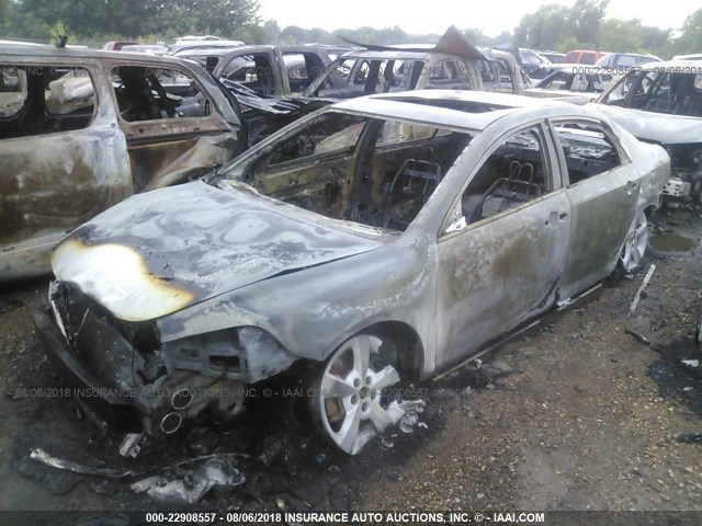 1G1ZC5E02CF118078 - 2012 CHEVROLET MALIBU 1LT SILVER photo 2