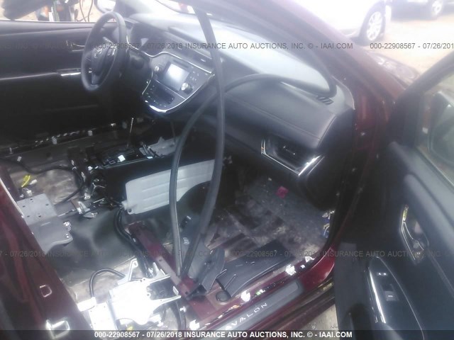 4T1BK1EB2GU237493 - 2016 TOYOTA AVALON XLE PLUS/PREMIUM/TOUR/LTD MAROON photo 5