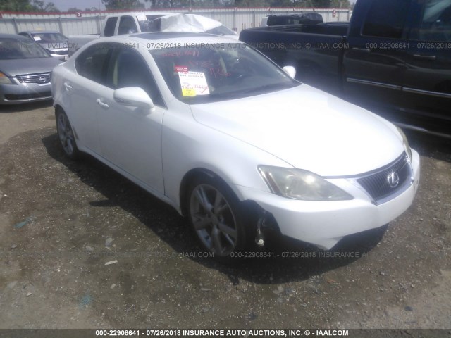 JTHBK262395092615 - 2009 LEXUS IS 250 WHITE photo 1