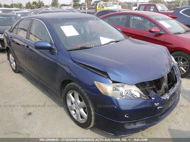4T1BE46K19U310170 - 2009 TOYOTA CAMRY SE/LE/XLE ლურჯი ფოტო 1
