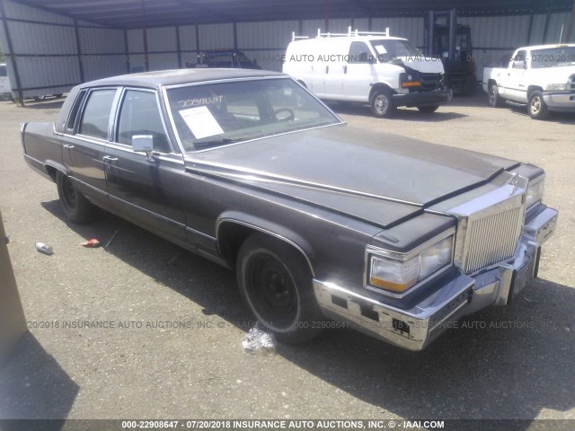 1G6DW54E4MR702619 - 1991 CADILLAC BROUGHAM BLACK photo 1