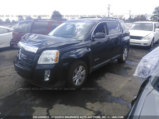 2GKALSEK3D6175393 - 2013 GMC TERRAIN SLE BLACK photo 2