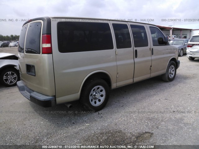 1GNUGBD4XA1161867 - 2010 CHEVROLET EXPRESS G1500 LS TAN photo 4