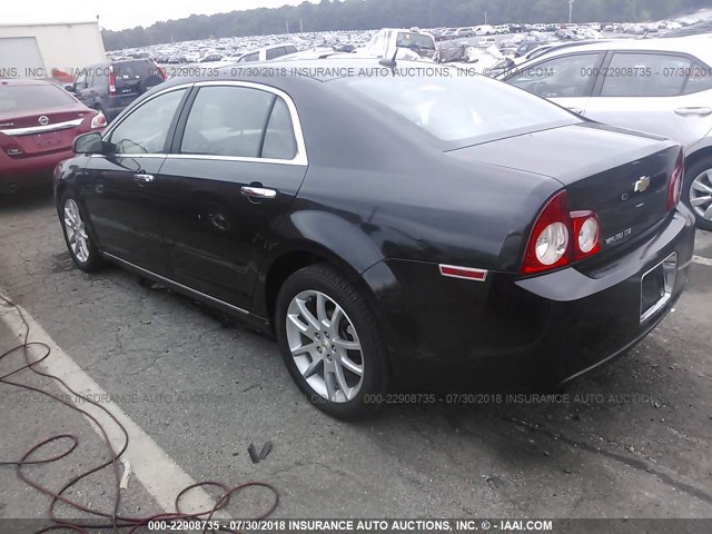 1G1ZE5E19BF138832 - 2011 CHEVROLET MALIBU LTZ 黑色 照片 3