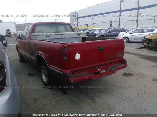 1GCCS1940V8112261 - 1997 CHEVROLET S TRUCK S10 RED photo 3